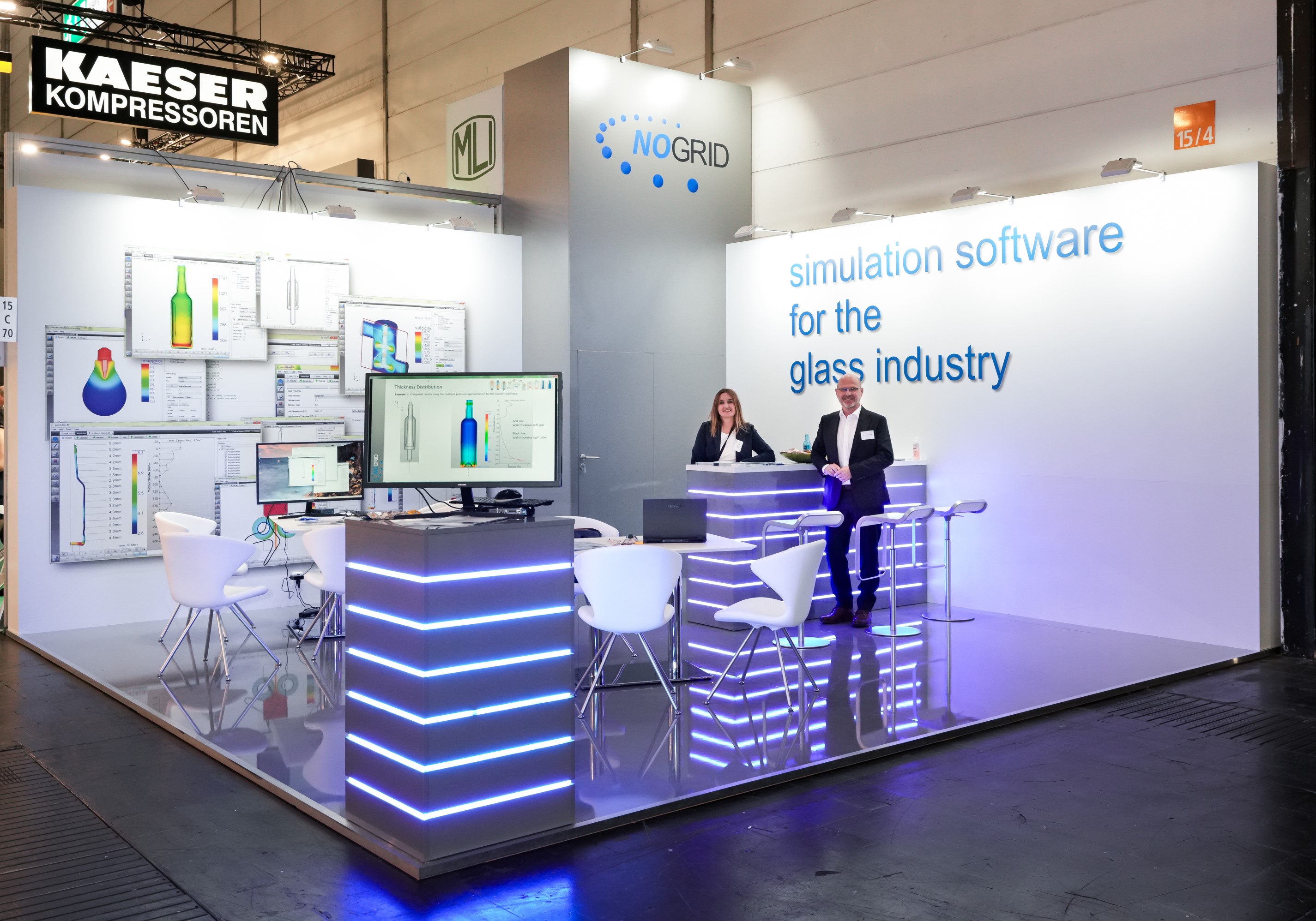 NOGRID-Stand auf der glasstec 2024